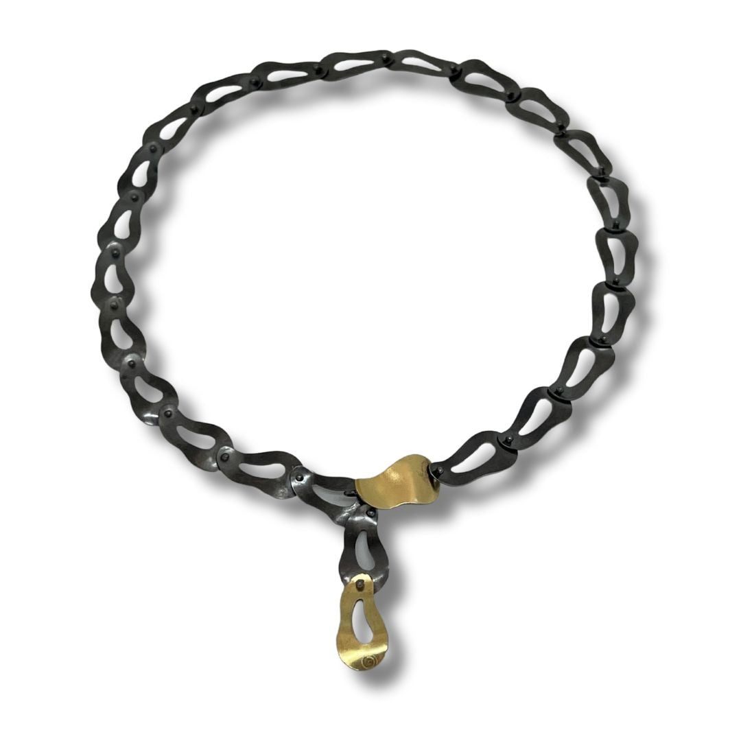 Golden Tip Cascade Necklace