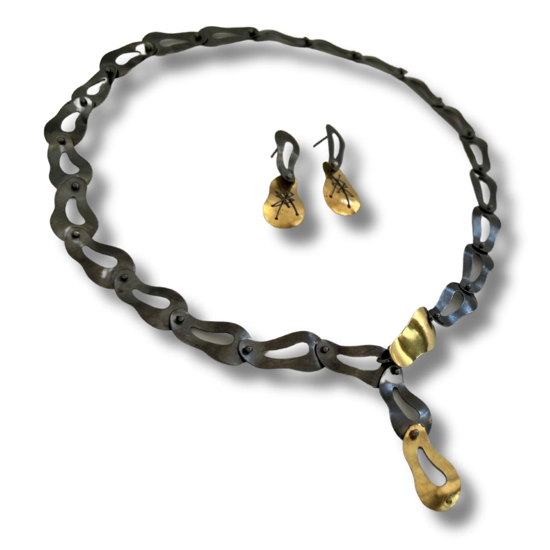 Golden Tip Cascade Necklace