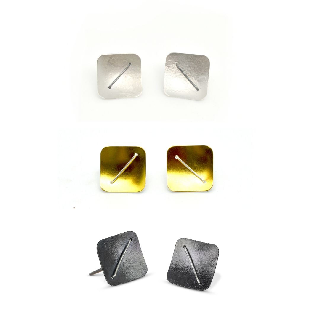 Square Earring Studs