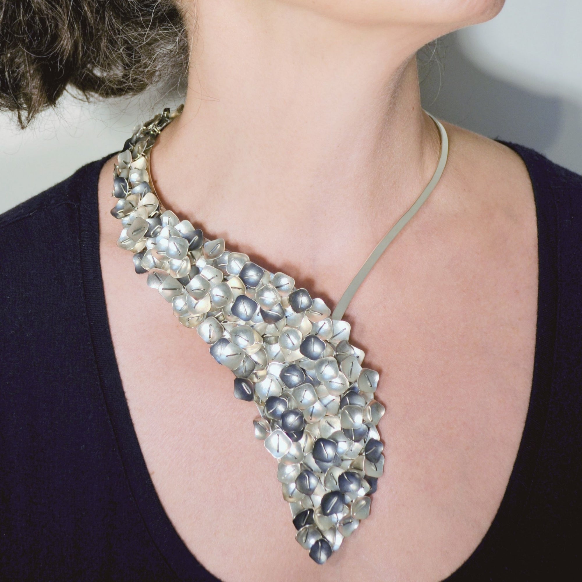 Suzanne Schwartz Jewelry Interwoven Stitched Necklace
