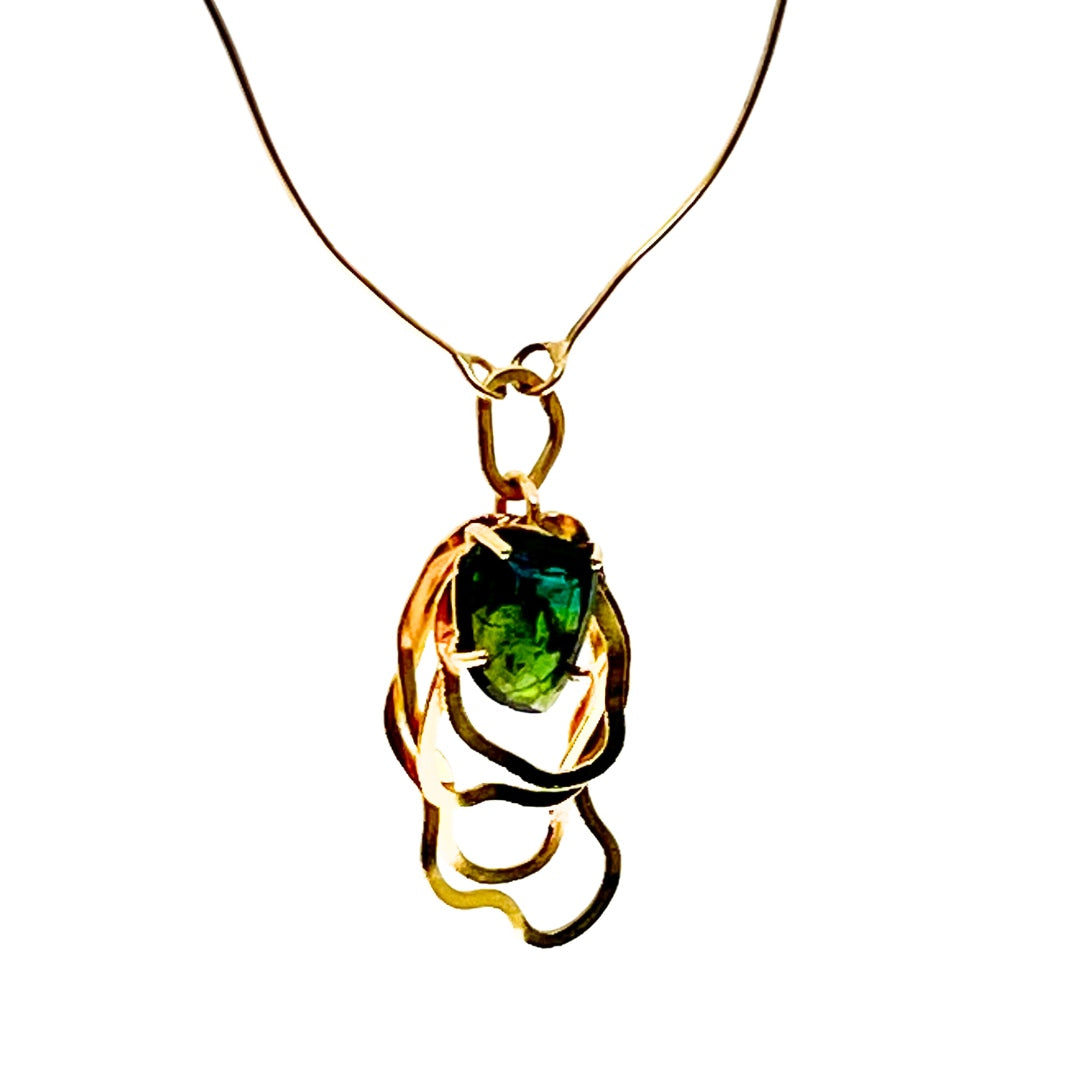 Ripple Tourmaline Necklace