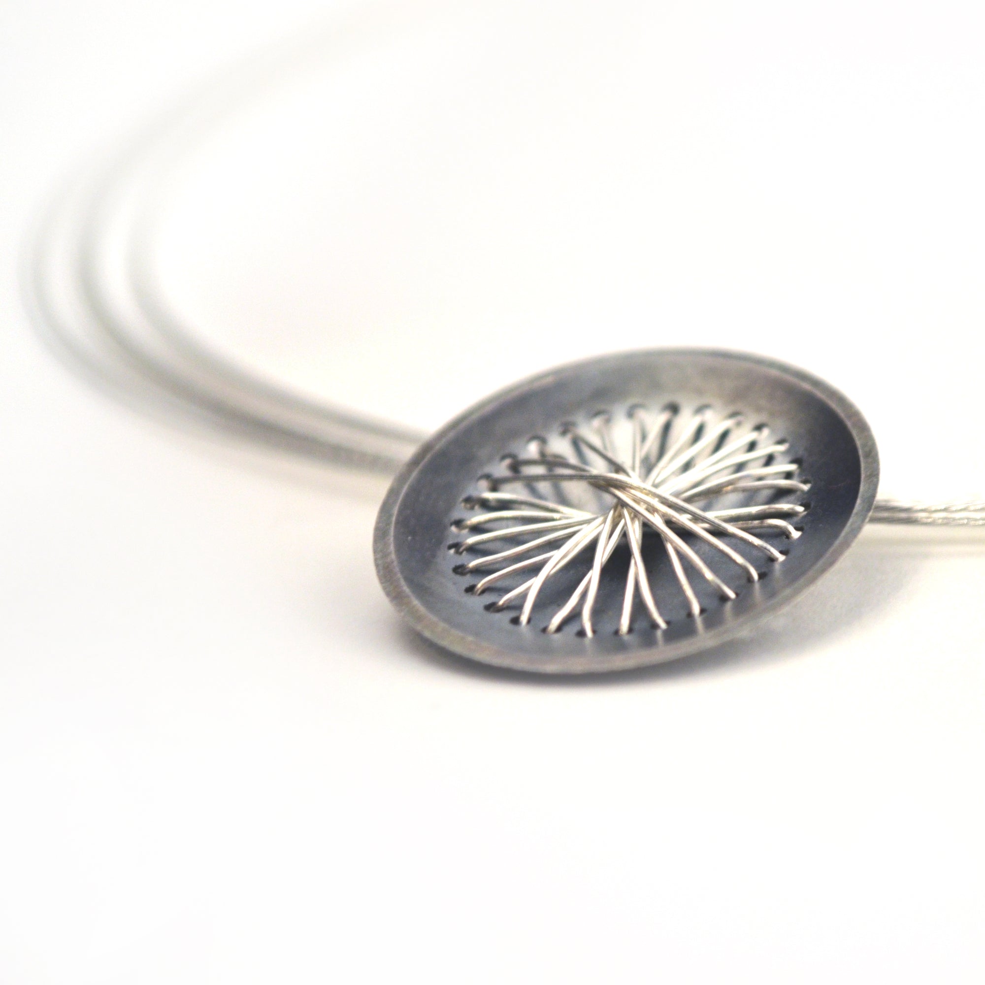 Suzanne Schwartz Circle Pendent Necklace