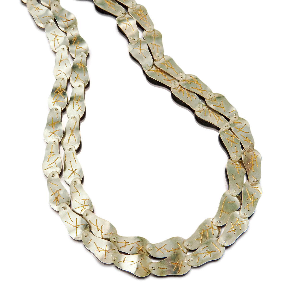 Suzanne Schwartz Cascade Double Strand Necklace