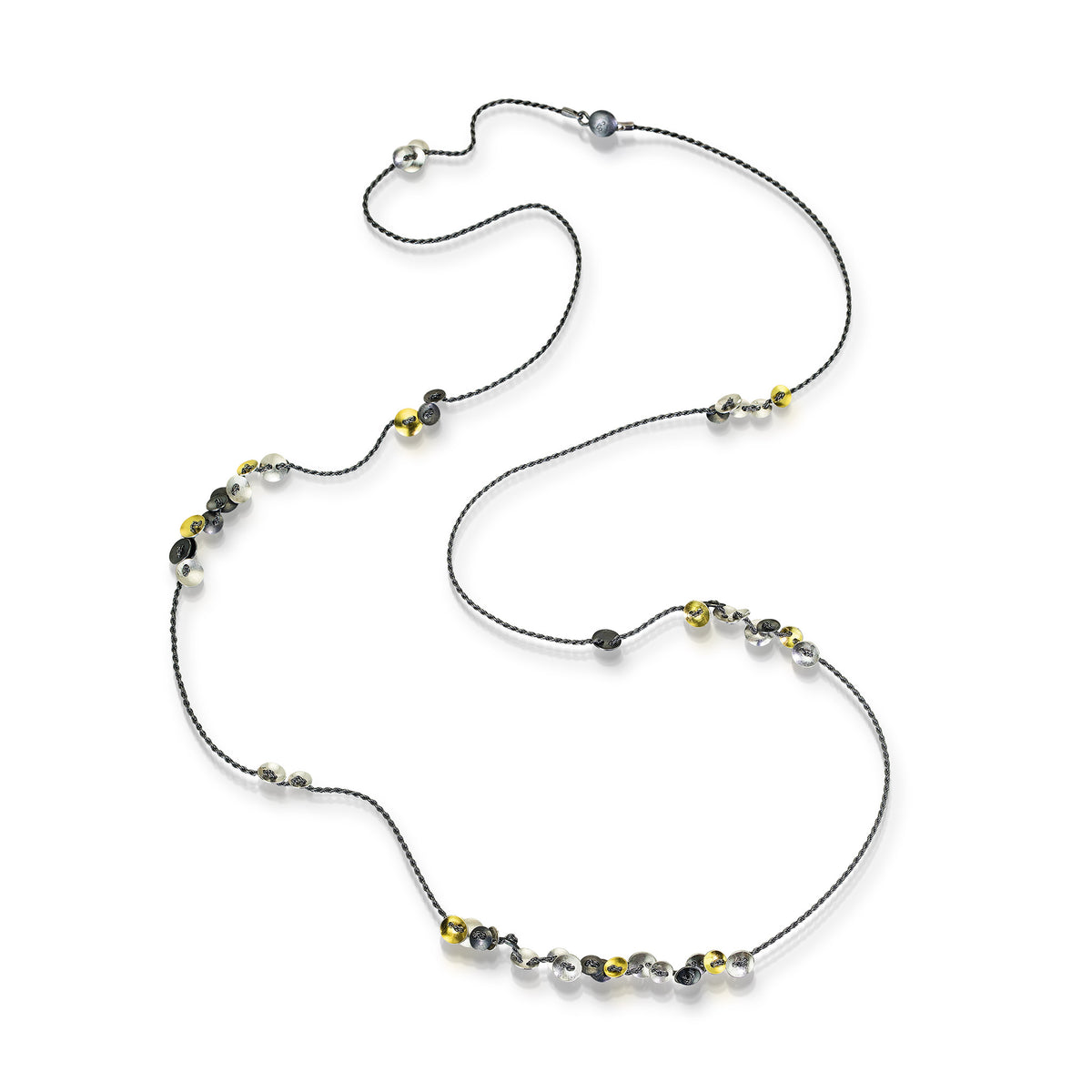 Suzanne Schwartz Long Lichen Lace Necklace