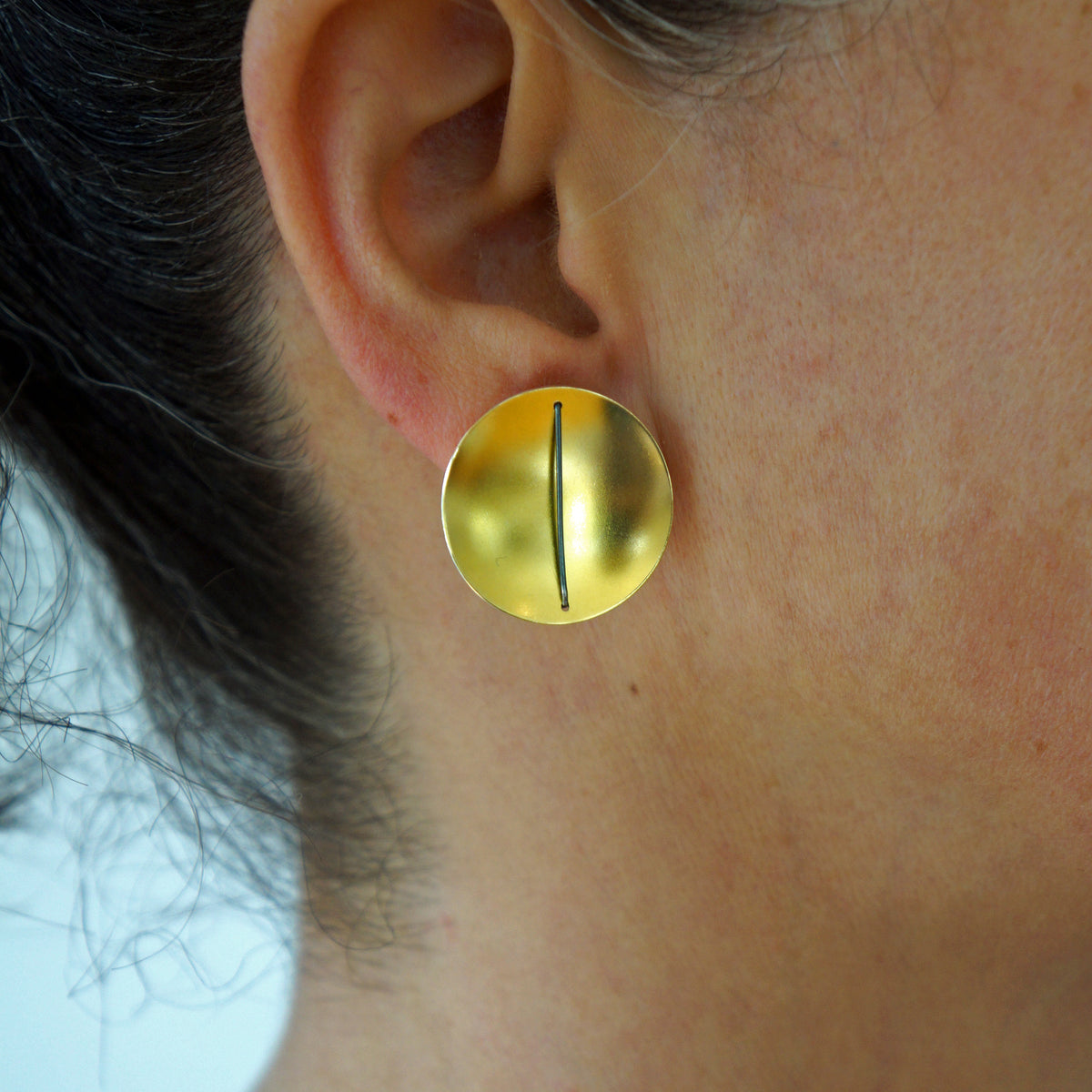 Suzanne Schwartz wearing Circle Earring