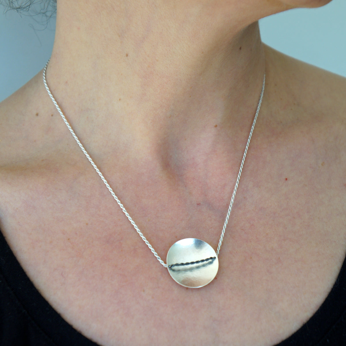 Suzanne Schwartz Simple Circle Necklace