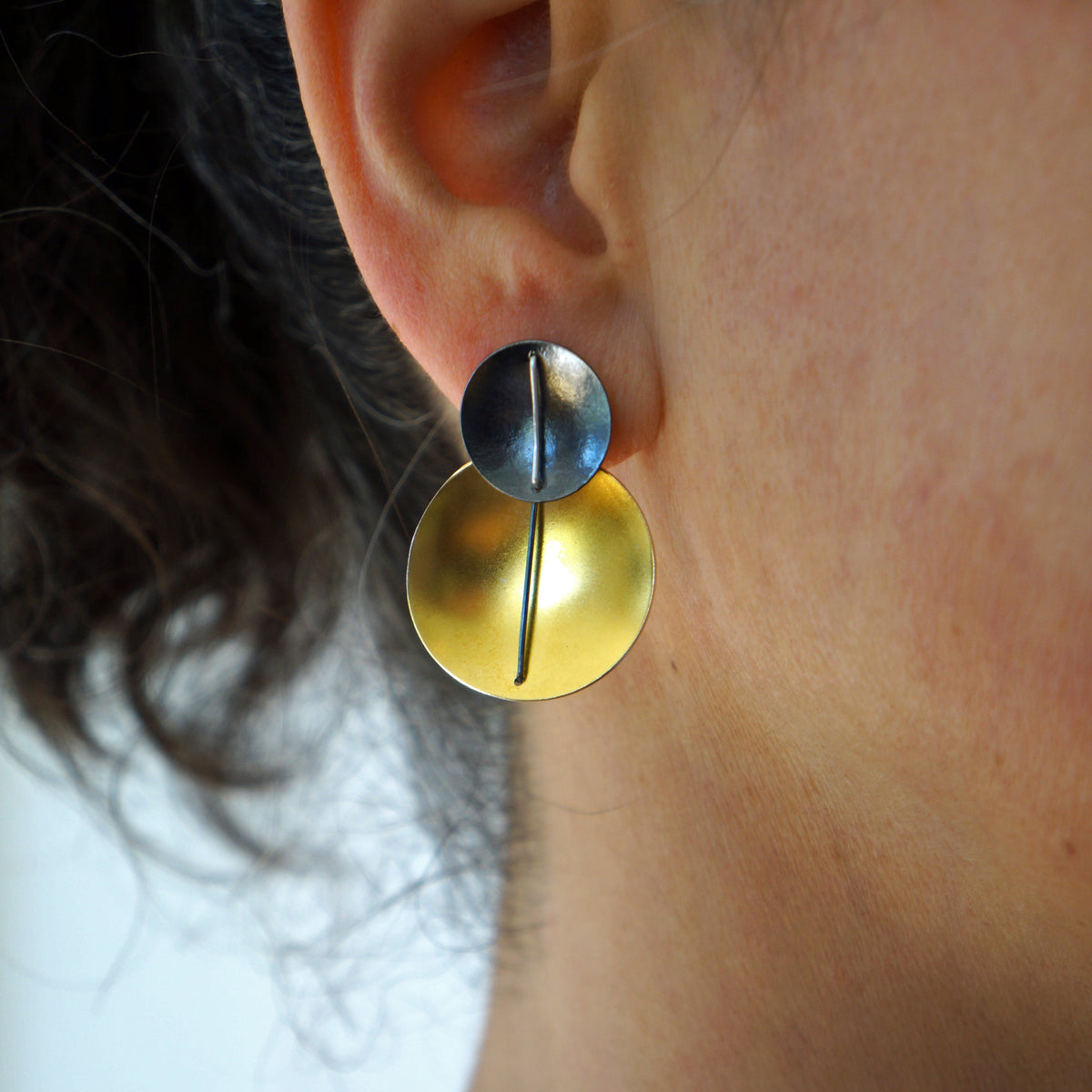 Suzanne Schwartz Double Circle Earrings