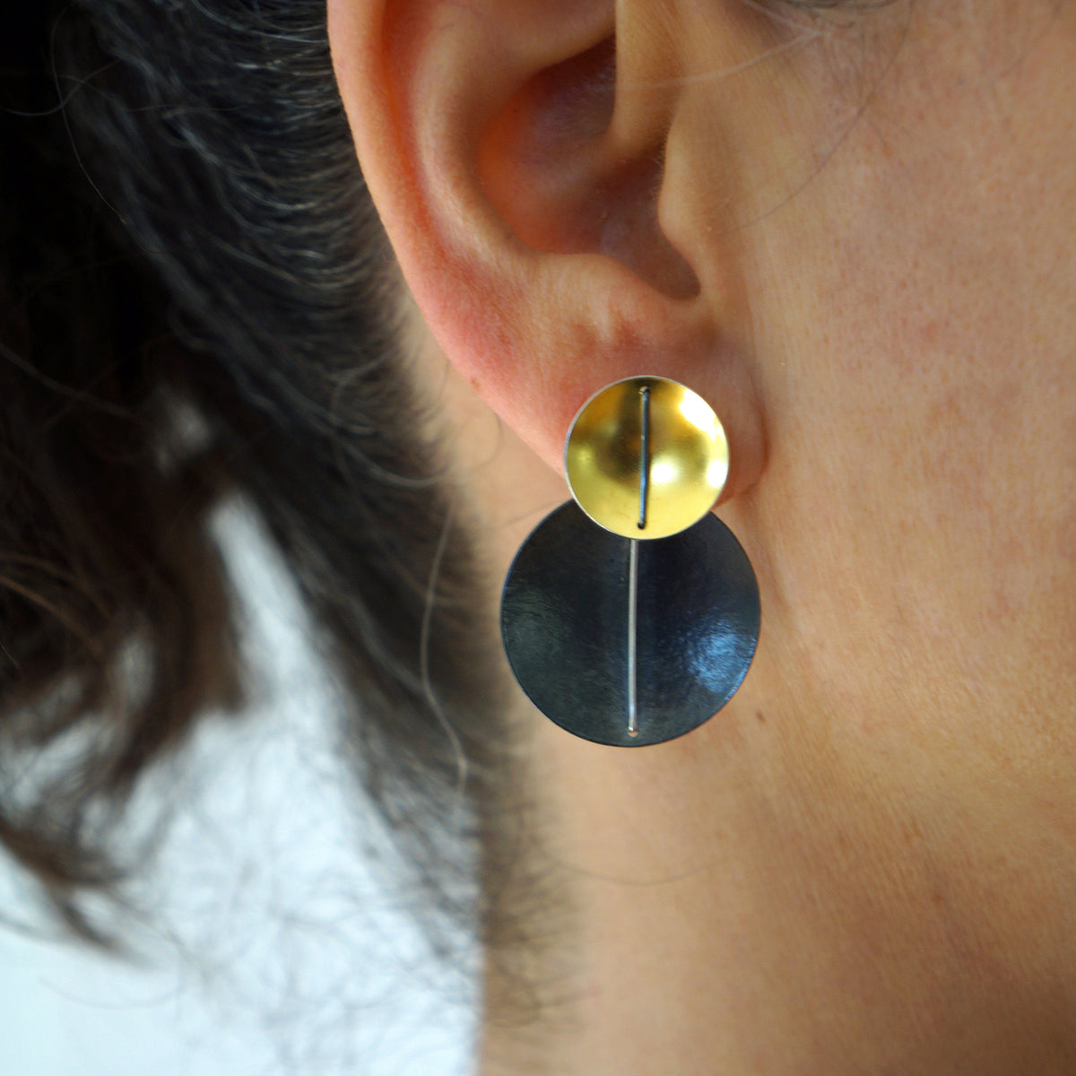 Suzanne Schwartz Double Circle Earrings