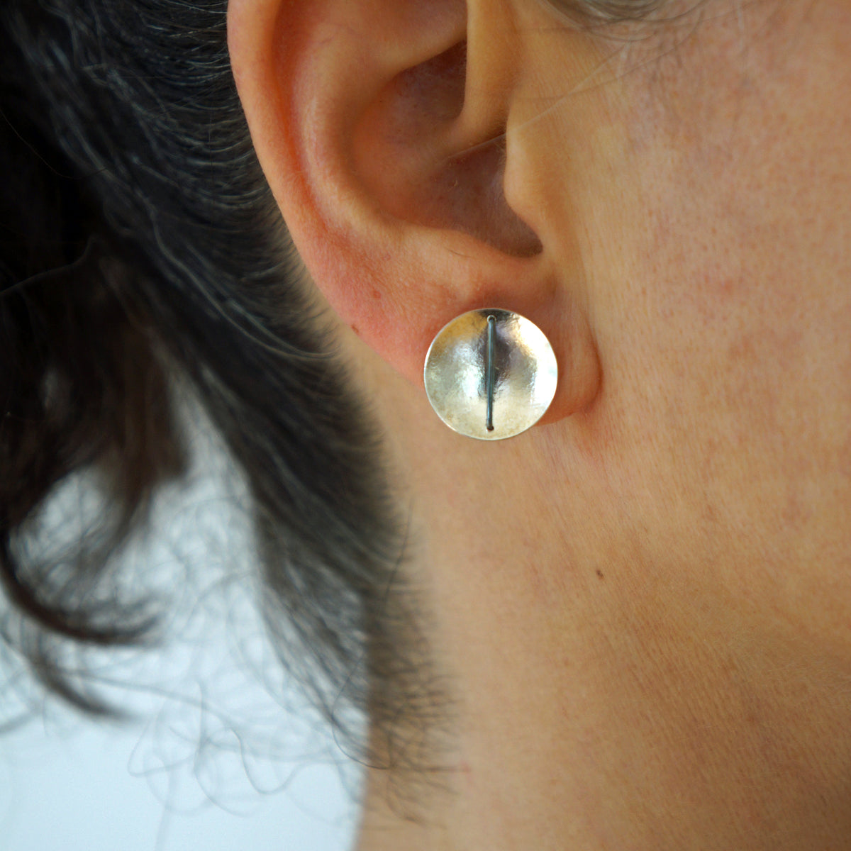 Suzanne Schwartz wearing Circle Earring
