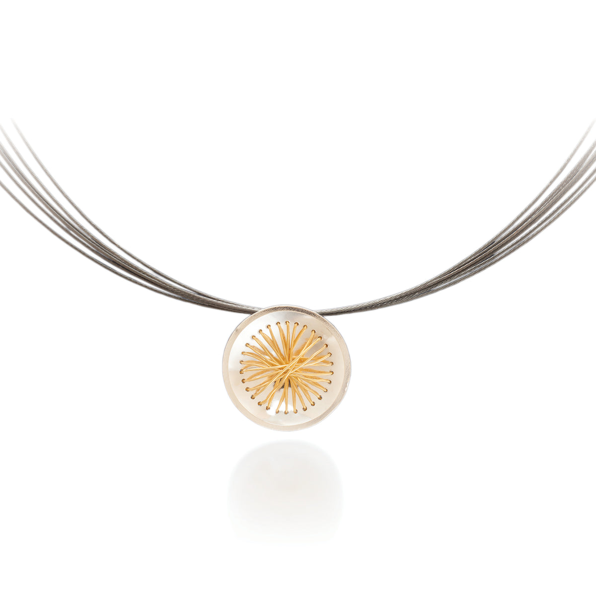 Suzanne Schwartz Circle Pendent Necklace