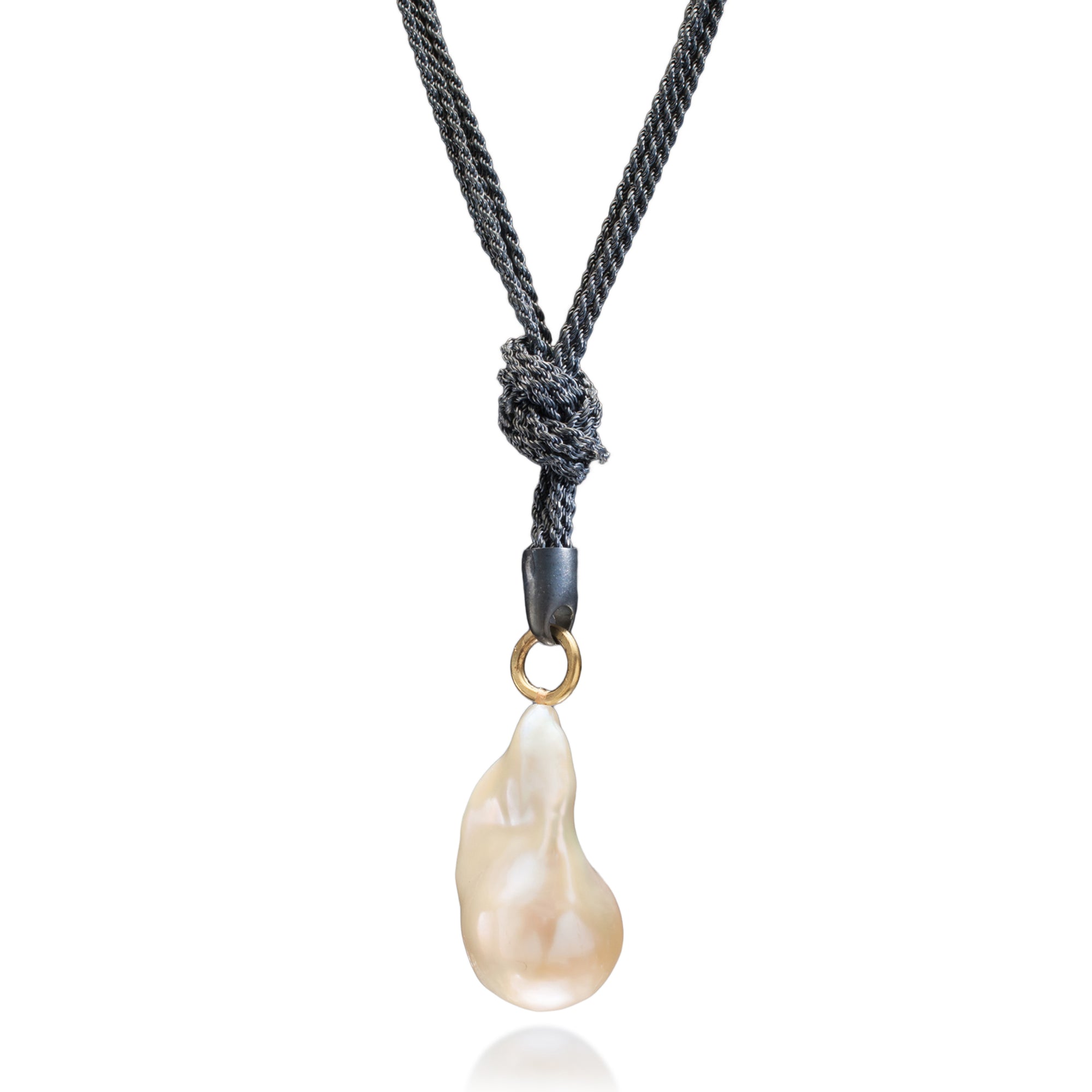 Suzanne Schwartz Single Large Pearl Necklace