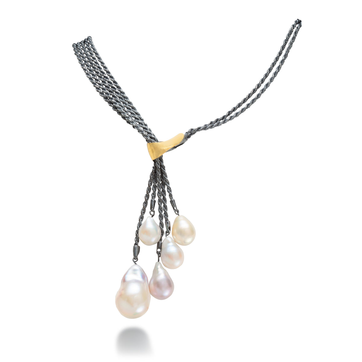 Suzanne Schwartz Five Pearl Necklace