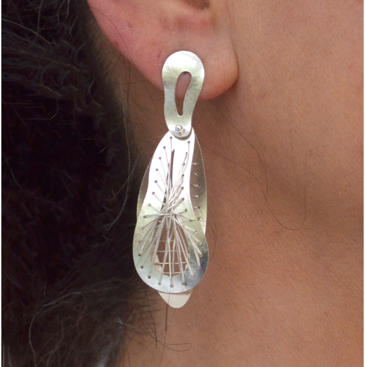 Suzanne Schwartz Sew Weave Earrings